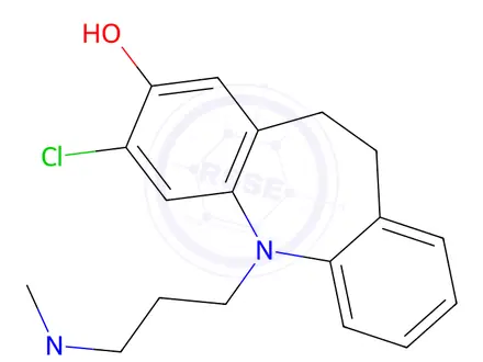 Chemical structure of 3-Chloro-2-hydroxyimipramine