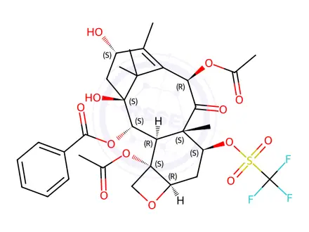Chemical structure of 7-O-(Trifluoroacetyl) Baccatin III