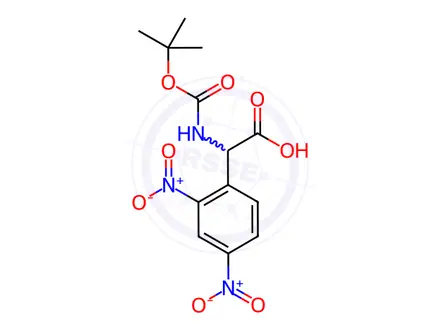Chemical structure of Boc-2,4-dinitro-DL-phenylglycine