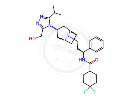 Chemical structure of Maraviroc Impurity 11-d6