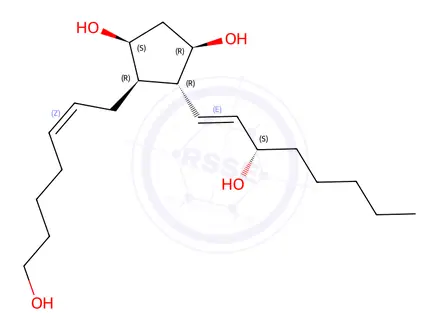 Chemical structure of 1,9ALPHA, 11ALPHA, 15S-TETRAHYDROXYPROSTA-5Z, 13E-DIENE