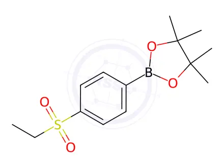 Chemical structure of 2-[4-(Ethanesulfonyl)phenyl]-4,4,5,5-tetramethyl-1,3,2-dioxaborolane