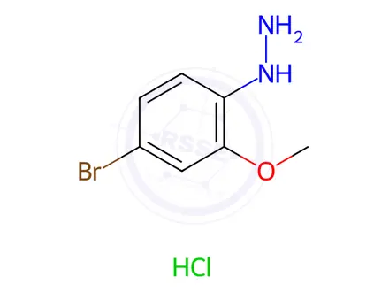 Chemical structure of Hydrazine,(4-bromo-2-methoxyphenyl)-HCL
