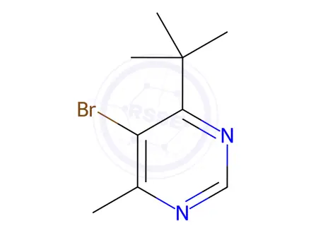 Chemical structure of 5-BroMo-4-(tert-Butyl)-6-MethylpyriMidine