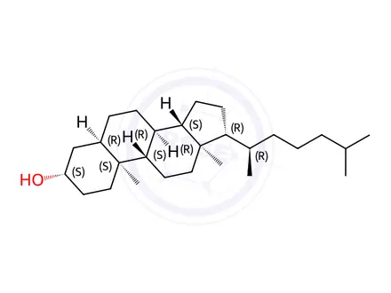 Chemical structure of Coprostan-3-ol