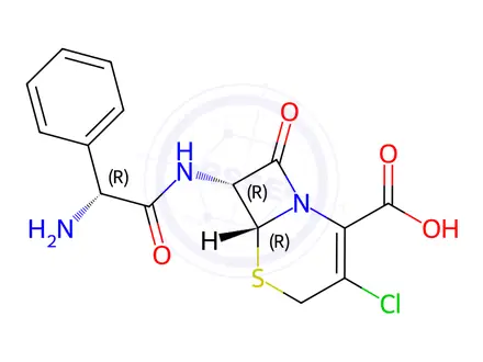 Chemical structure of Cefaclor