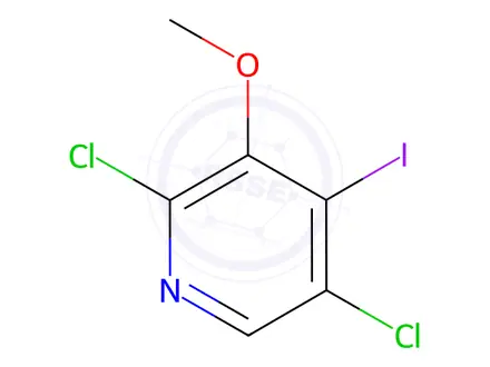 Chemical structure of 2,5-Dichloro-4-iodo-3-methoxypyridine