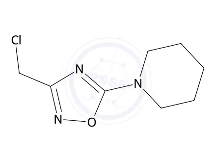 Chemical structure of 3-(Chloromethyl)-5-(piperidin-1-yl)-1,2,4-oxadiazole
