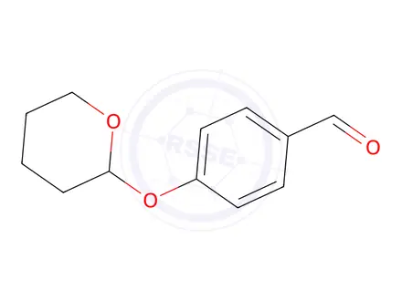 Chemical structure of 4-(2-Tetrahydropyranyloxy)benzaldehyde