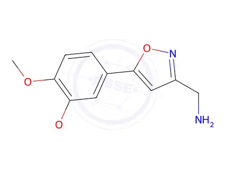 Chemical structure of (5-(3,4-Dimethoxyphenyl)isoxazol-3-yl)methanamine