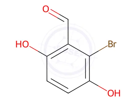 Chemical structure of 2-Bromo-3,6-dihydroxybenzaldehyde