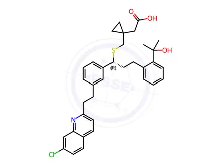 Chemical structure of Montelukast Dihydro Impurity 1