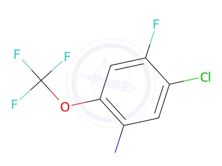 Chemical structure of 1-Chloro-2-fluoro-5-nitro-4-(trifluoromethoxy)benzene