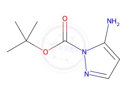 Chemical structure of 5-Aminopyrazole-1-carboxylic Acid Tert-butyl Ester O