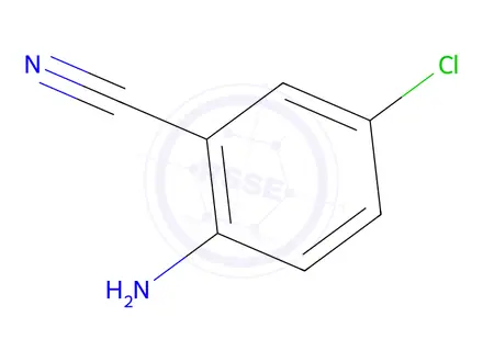 Chemical structure of AMINO(2-) 5-CHLORO-BENZONITRILE
