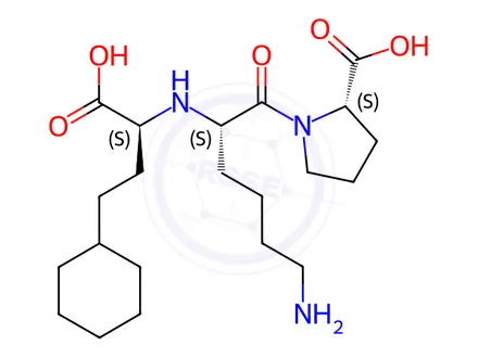 Chemical structure of Lisinopril Cyclohexyl Analogue