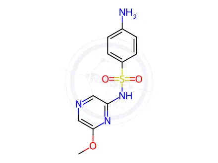 Chemical structure of N1-(6-Methoxypyrazinyl)sulfanilamide