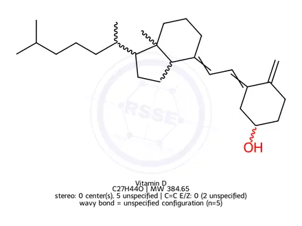 Chemical structure of Vitamin D