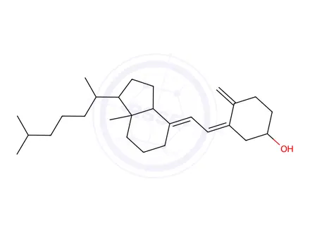 Chemical structure of 5,6-trans-Vitamin D3