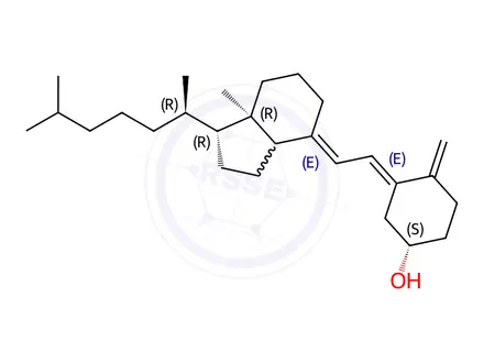 Chemical structure of Trans-cholecalciferol