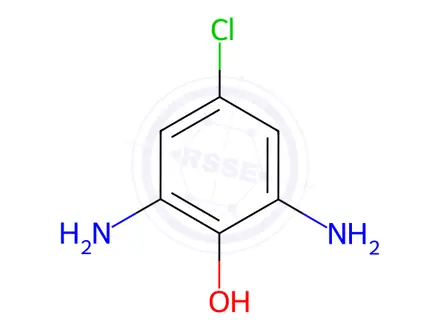 Chemical structure of 2,6-Diamino-4-Chlorophenol