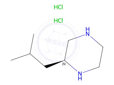 Chemical structure of S-2-ISOBUTYL-PIPERAZINE-2HCl