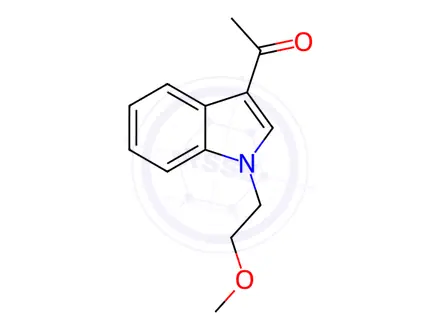 Chemical structure of 1-(1-(2-Methoxyethyl)-1H-indol-3-yl)ethan-1-one