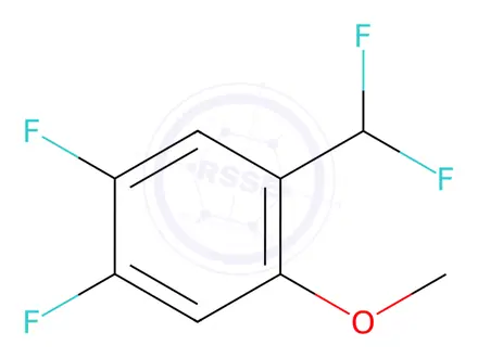 Chemical structure of 1-(Difluoromethyl)-4,5-difluoro-2-methoxybenzene