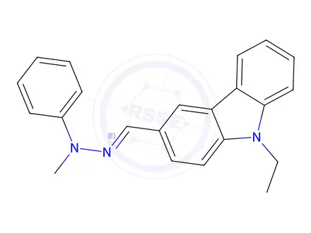 Chemical structure of 9-Ethylcarbazole-3-carboxaldehydeN-Methyl-N-phenylhydrazone