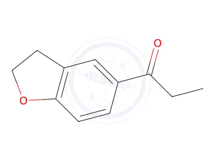 Chemical structure of 1-(2,3-dihydro-1-benzofuran-5-yl)propan-1-one