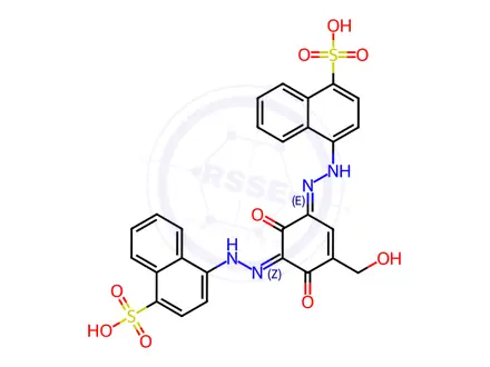 Chemical structure of Ponceau 4R Impurity 9 Monomer (Chocolate Brown Monomer)