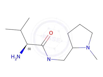 Chemical structure of 2-Amino-N-isopropyl-3-methyl-N-(((S)-1-methylpyrrolidin-2-yl)methyl)butanamide