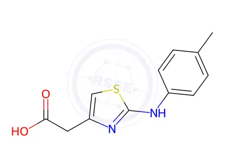 Chemical structure of (2-p-Tolylamino-thiazol-4-yl)-acetic acid