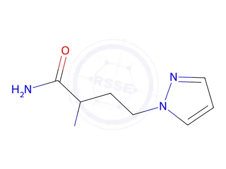 Chemical structure of 2-(Methylamino)-4-(1h-pyrazol-1-yl)butanamide