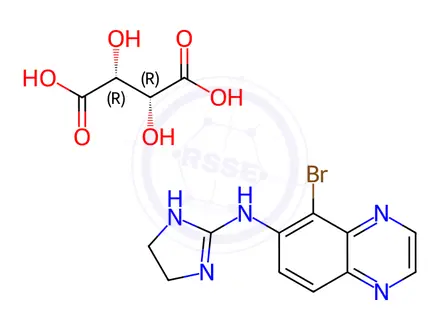 Chemical structure of Brimonidine Tartrate