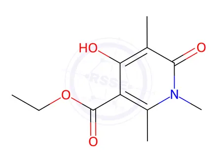 Chemical structure of Ethyl 4-hydroxy-1,2,5-trimethyl-6-oxo-1,6-dihydropyridine-3-carboxylate