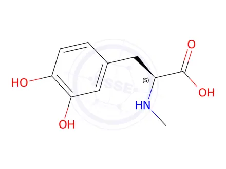 Chemical structure of N-Methyl-L-DOPA