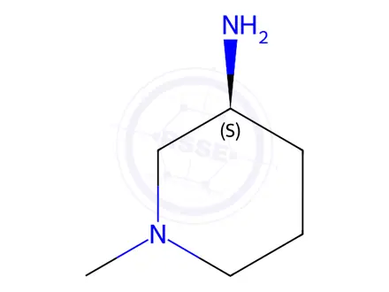 Chemical structure of (S)-3-Amino-1-methyl-piperidine dihydrochloride