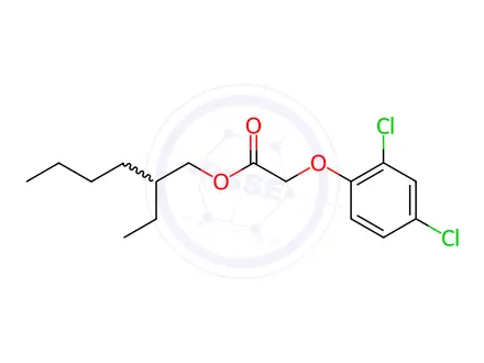 Chemical structure of 2,4-D isooctyl ester