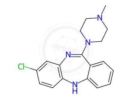 Chemical structure of Clozapine