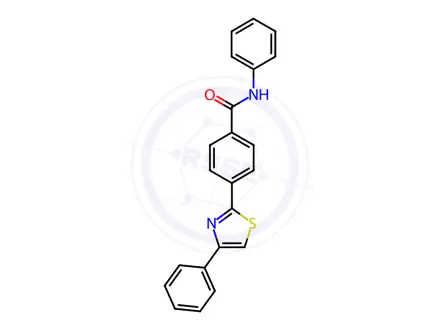 Chemical structure of N-Phenyl-4-(4-phenyl-1,3-thiazol-2-yl)benzamide