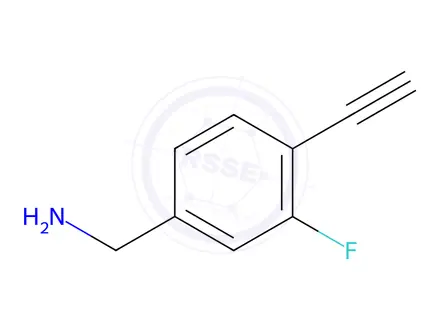 Chemical structure of 4-Ethynyl-3-fluoro-benzenemethanamine