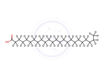 Chemical structure of Tetracosanoic-d47 Acid