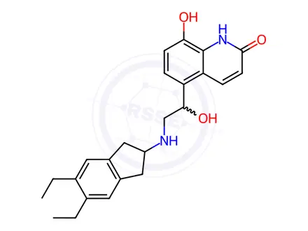 Chemical structure of Indacaterol Maleate racemate