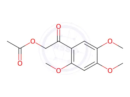 Chemical structure of 2-Oxo-2-(2,4,5-trimethoxyphenyl)ethyl acetate