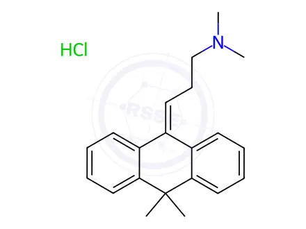 Chemical structure of Melitracen Hydrochloride