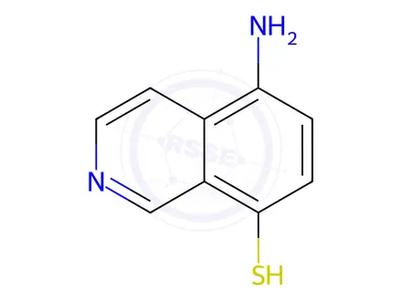 Chemical structure of 8-Isoquinolinethiol,5-amino-(9CI)