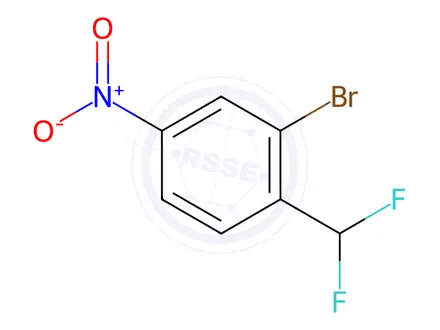 Chemical structure of 2-Bromo-1-(difluoromethyl)-4-nitrobenzene