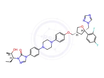 Chemical structure of (3R,5R,2R,3S)-Posaconazole