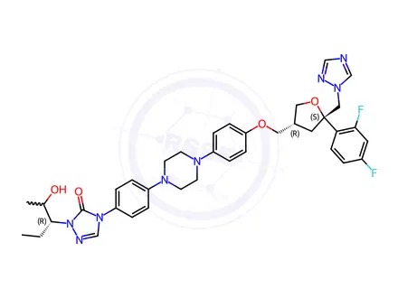 Chemical structure of (3R,5S,2R,3R)-Posaconazole